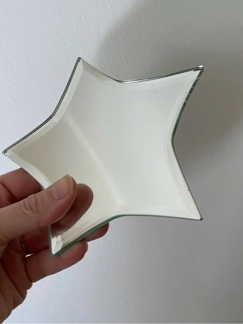 Crate and Barrel Mirror Star Candle Coasters - Set of 4